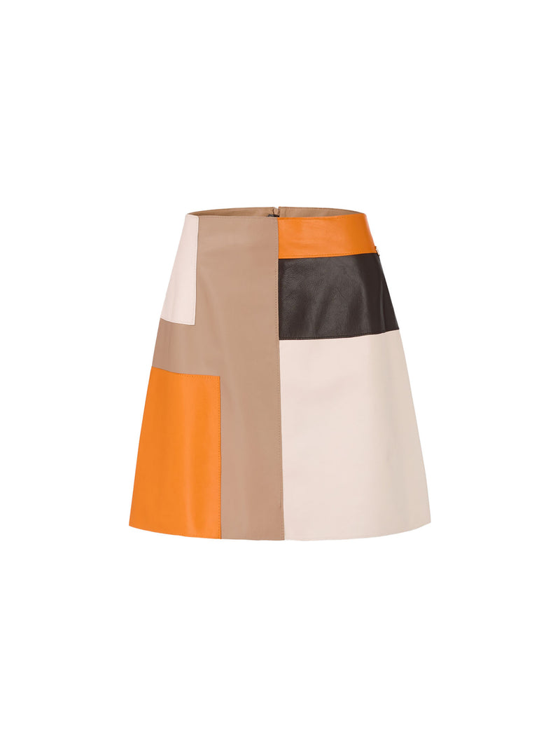 Marc Cain Nappa Leather Mini Skirt