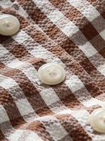 Veronica Beard Lois Gingham Seersucker Vest
