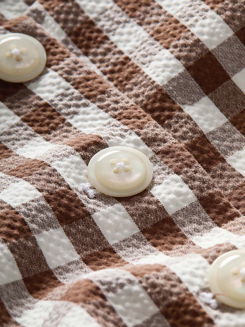 Veronica Beard Lois Gingham Seersucker Vest