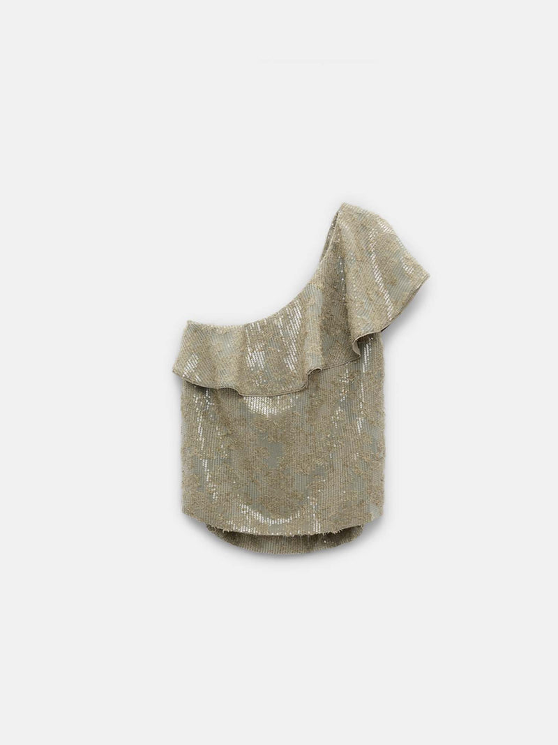 Dorothee Schumacher Sequin Statement One Sided Top