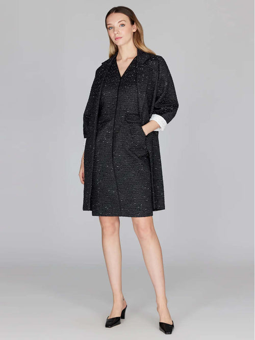 Mi Jong Lee Metallic Tweed Oversized Jacket