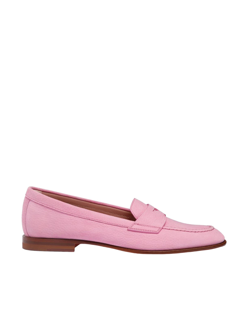 Santoni Nubuck Penny Loafer