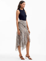 Veronica Beard Eleonora Silk Midi Skirt