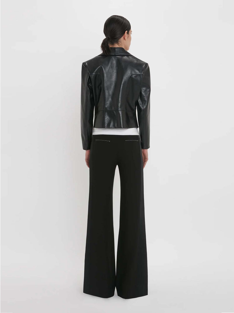 Victoria Beckham Tailored Leather Biker Jacket