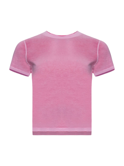 Patrick Assaraf Classic Reverse Spray Baby Tee