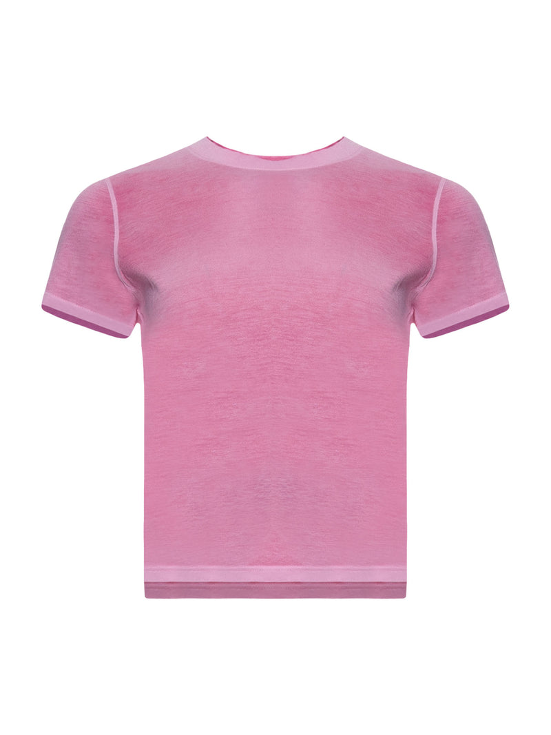 Patrick Assaraf Classic Reverse Spray Baby Tee