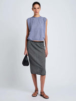 Proenza Schouler Lori Knit Plaid Skirt