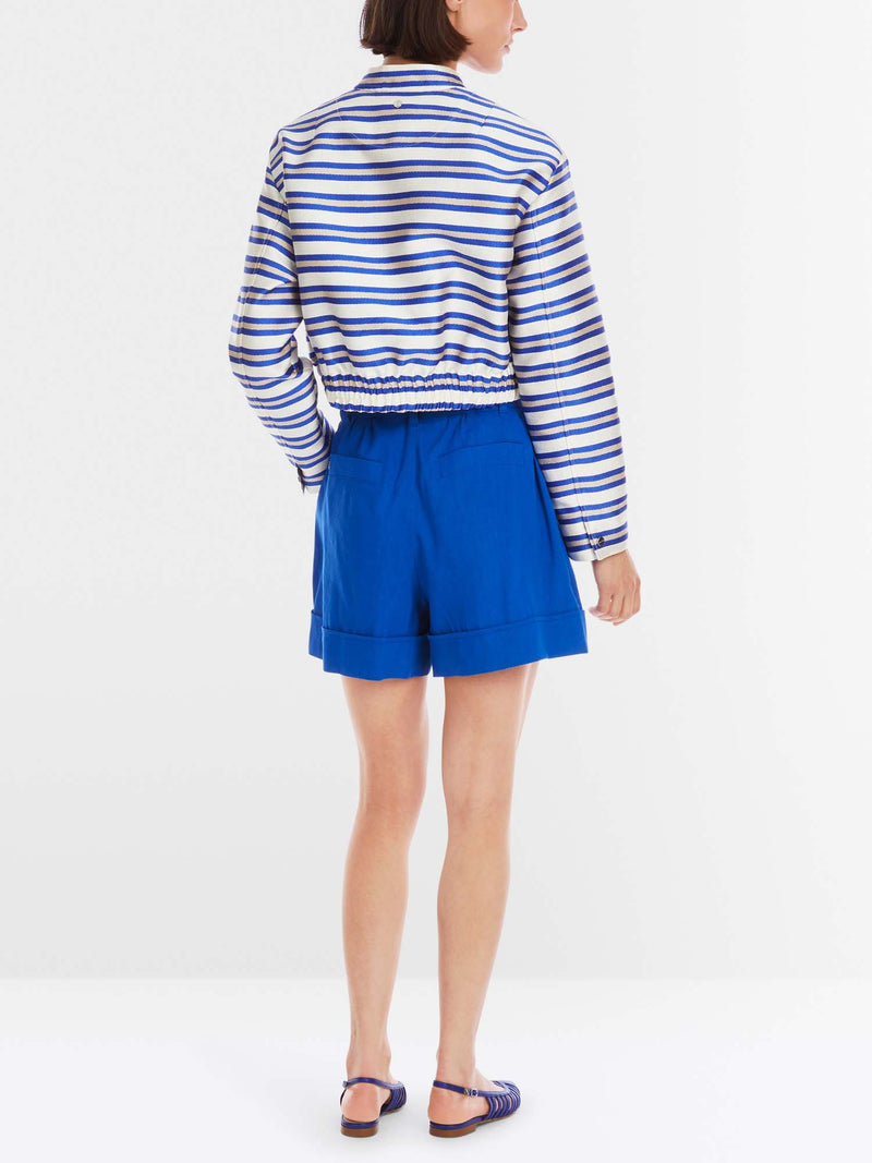 Marc Cain Striped Collared Jacket