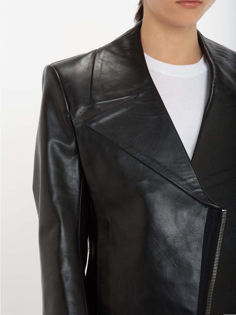Victoria Beckham Tailored Leather Biker Jacket