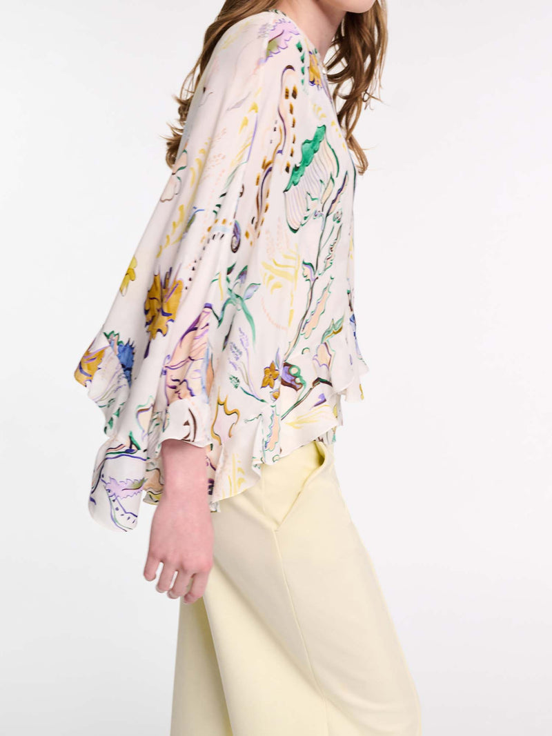 Dorothee Schumacher Floral Twist Tie Detail Blouse