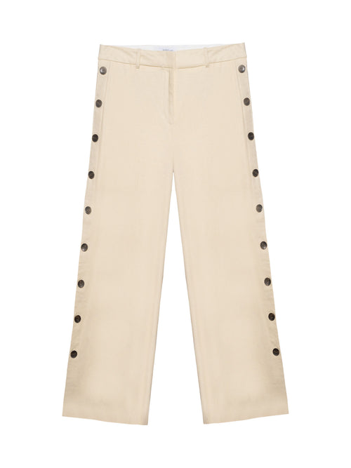 Derek Lam 10 Crosby Carter Wide Leg Button Detail Trouser