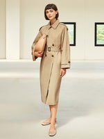 Cinzia Rocca Oversized Double Breasted Trench Coat