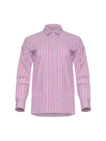Patrick Assaraf Long Sleeve Striped Shirt