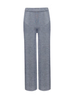 Sminfinity Herringbone Pleated Palazzo Pants