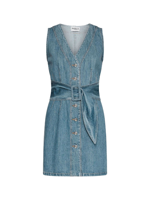 Marella Avocado Belted Dress
