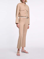 Dorothee Schumacher Emotional Essence Cropped Jacket with Stand Collar