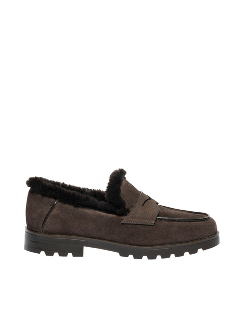Santoni Detroit Shearling Loafer
