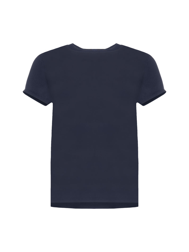 Patrick Assaraf Silk Short Sleeve Tee