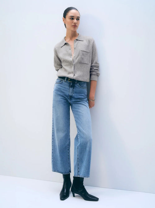 White + Warren Cashmere Button Shirt