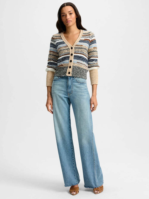 Veronica Beard Cecily Striped Cardigan