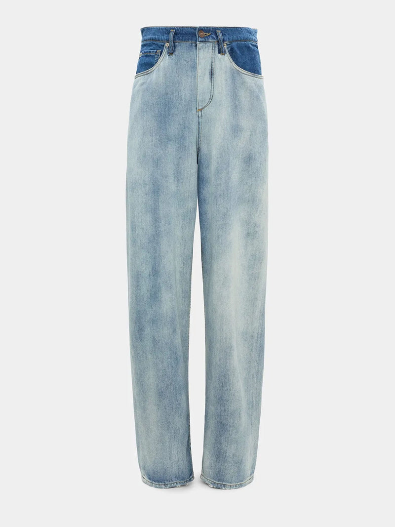 Dorothee Schumacher Denim Romance Two-tone Baggy Jeans