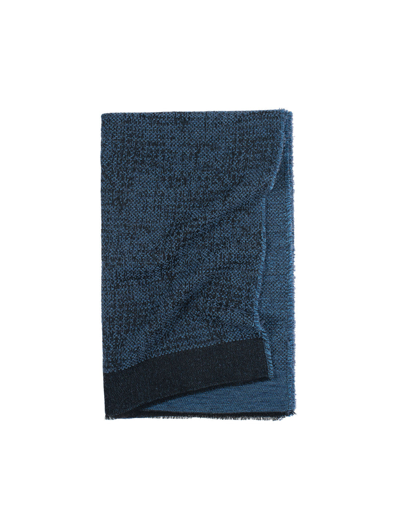 Abstract Mousse Melange Boucle Yarn Scarf