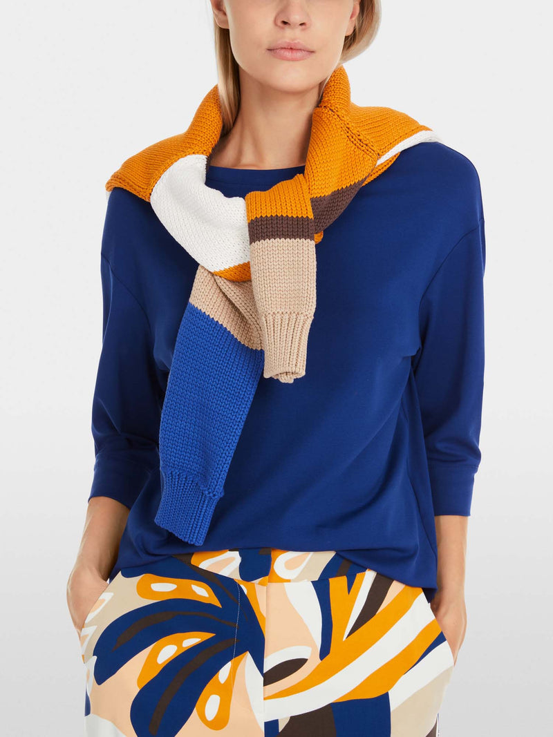 Marc Cain Relaxed T-shirt with Mid-Length Sleeves
