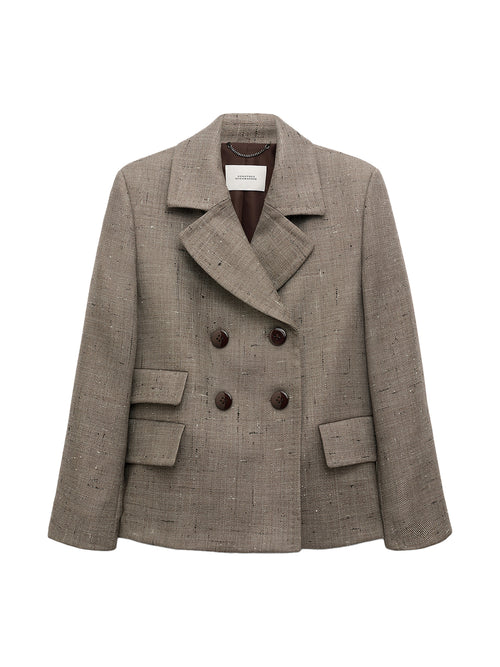 Dorothee Schumacher Casual Attraction Double Breasted Boxy Jacket