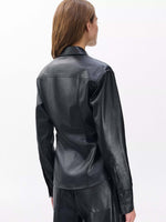 Rag &amp; Bone Leah Faux Leather Shirt