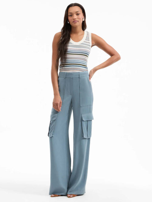 Veronica Beard Ezinna Striped Knit Tank