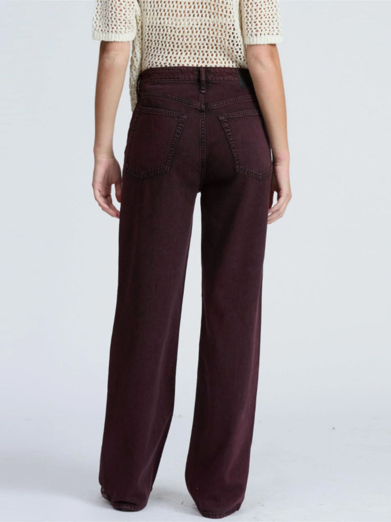 Rag &amp; Bone Featherweight Logan Mid-Rise Wide Leg Jeans