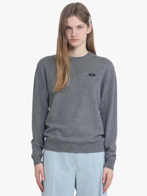 N&deg;21 Round Neck Sweater with Logo