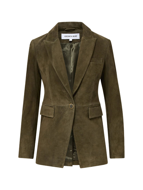 Veronica Beard Duane Suede Dickey Jacket
