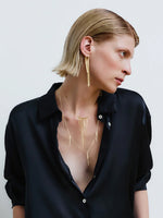 Alisia Short Necklace with Fringed Chains