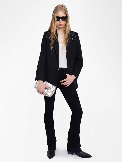 Zadig &amp; Voltaire Viva Strass Western Blazer