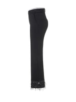 Cambio Francoise Cropped Pant with Feather Detail