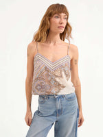 Veronica Beard Millon Silk V-neck Tank Top