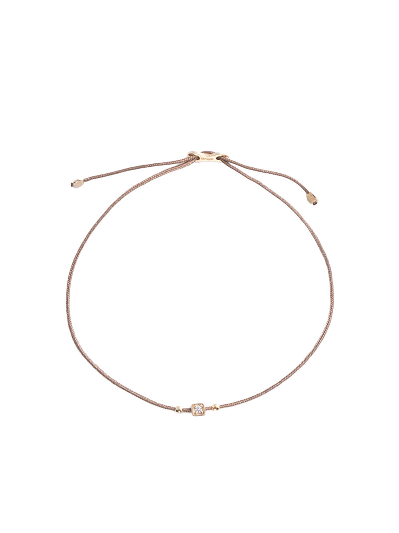 Alisia Cord Bracelet with Cubed Zirconia