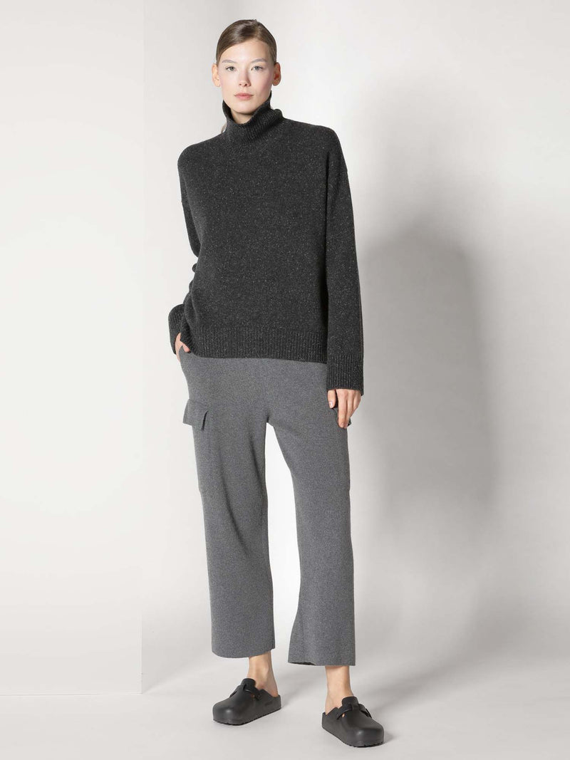 Sminfinity Tweed Turtleneck Jumper