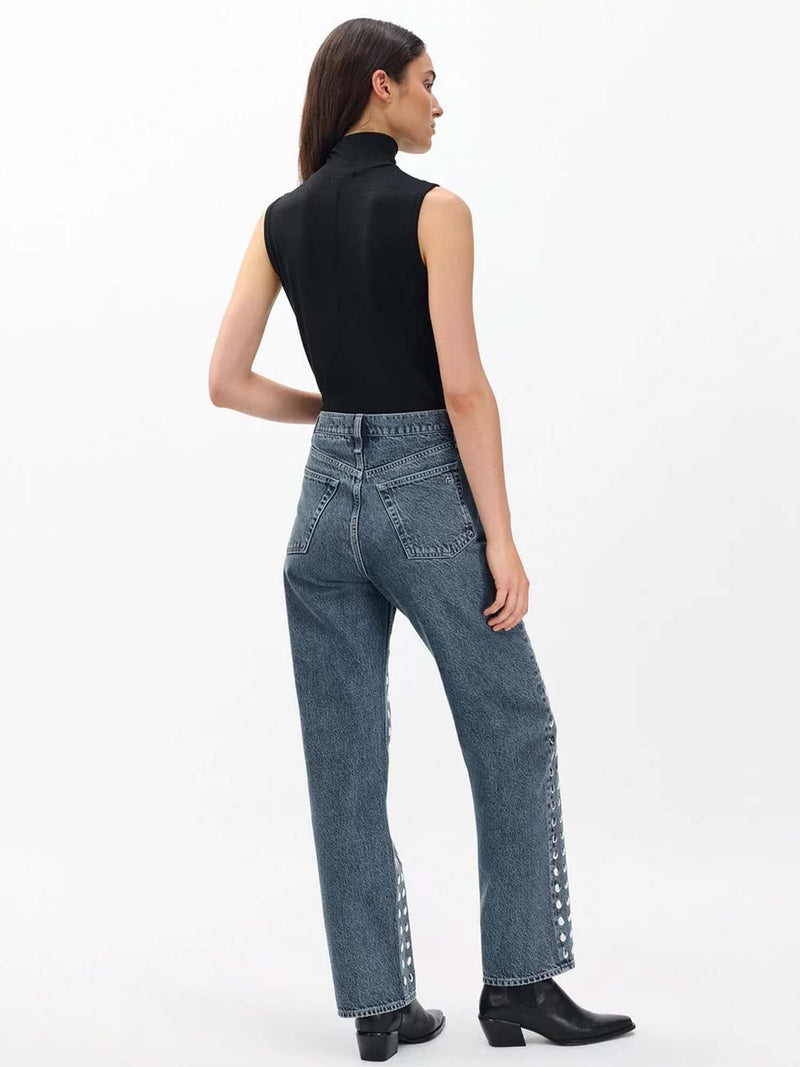 Rag &amp; Bone Shea High Rise Straight Jeans