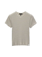 Rag &amp; Bone Luca Striped Ribbed Baby Tee