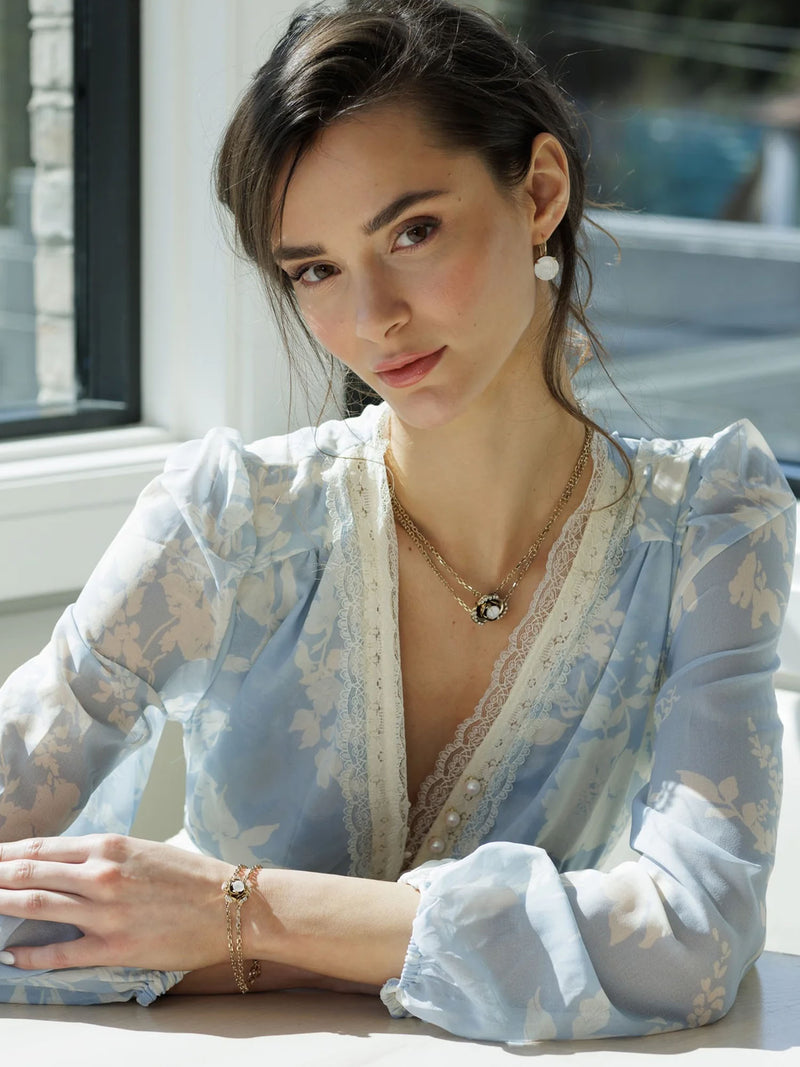 Rebekah Price Cloud 9 Rivoli Drop Earrings
