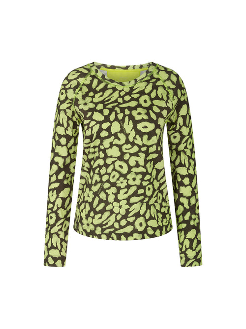 Marc Cain Sports Long Sleeved Leopard Print Top