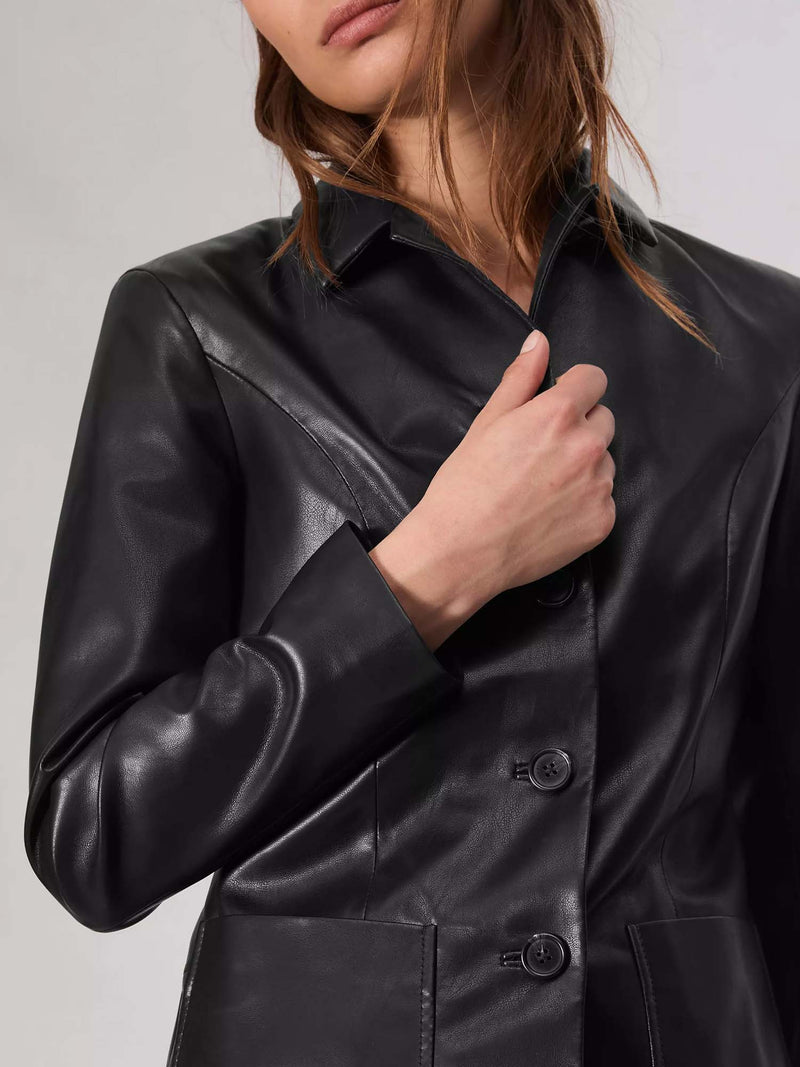 Rag &amp; Bone Drew Faux Leather Blazer