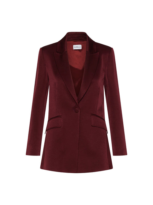 Marella Cognac Satin Jacket