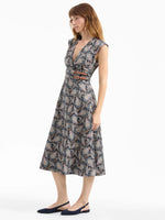 Veronica Beard Nilsen Belted Midi Dress