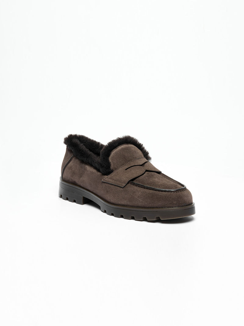 Santoni Detroit Shearling Loafer