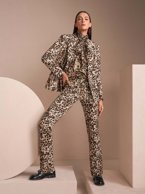 Marc Cain Leopard Print Blouse