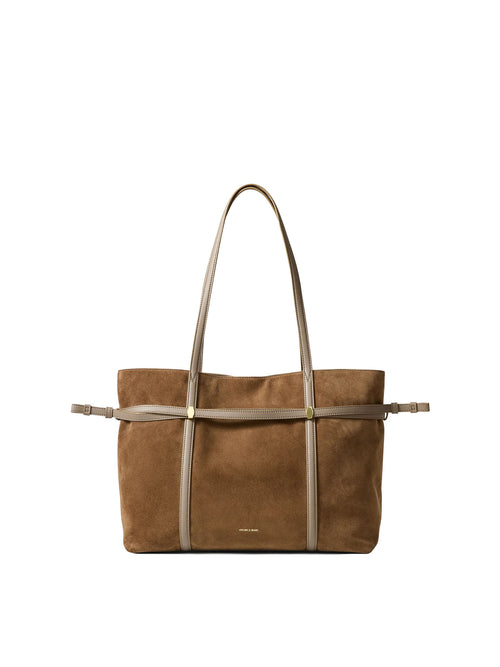 Veronica Beard Suede Lasso Bag