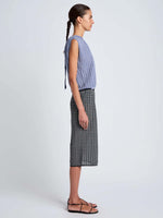Proenza Schouler Bradley Plaid Knit Crewneck